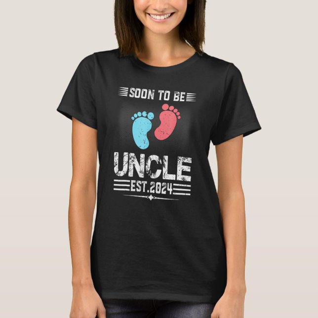 Camiseta Expecting New Uncle Soon To Be Promoted To Uncle 2 (Anverso)