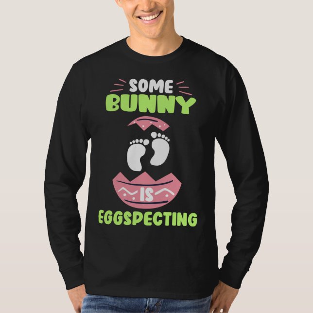 Camiseta Expecting Parents Easter Bunny Easter Egg specting (Anverso)