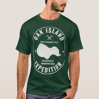 Camiseta Expedición de Isla de Oak Treasure Hunting Retro