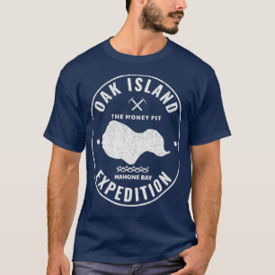 Camiseta Expedición de Isla de Oak Treasure Hunting Retro
