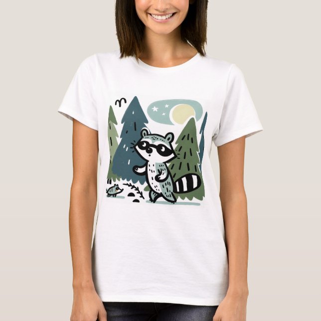 Camiseta "Expedición forestal de Raccoon" (Anverso)