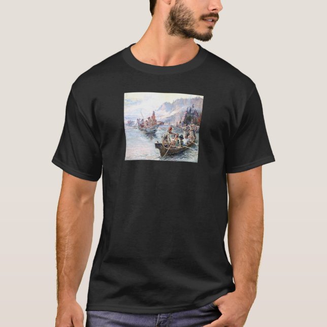 Camiseta Expedición Lewis Clark A La Baja Columbia (Anverso)