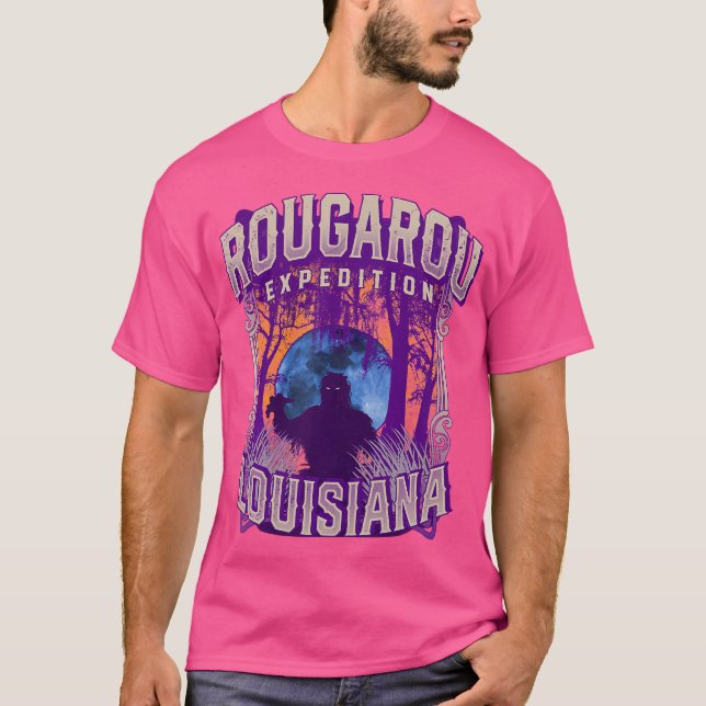 Camiseta Expedición Rougarou Luisiana Monstruo de la ciénag (Anverso)