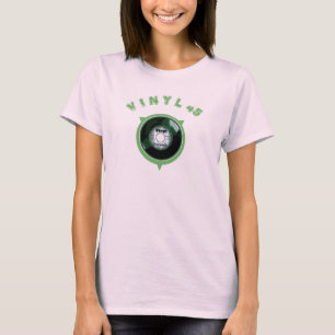 Camiseta Expediente 3 del verde del vinilo 45