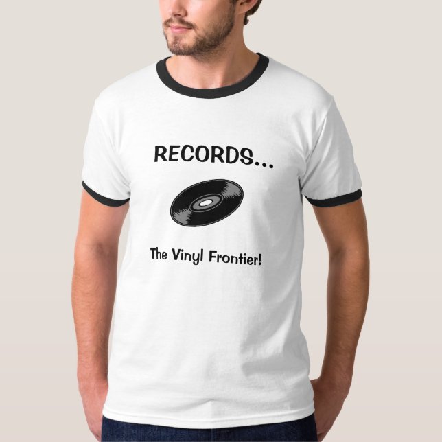 Camiseta EXPEDIENTES… ¡La frontera del vinilo! (Anverso)