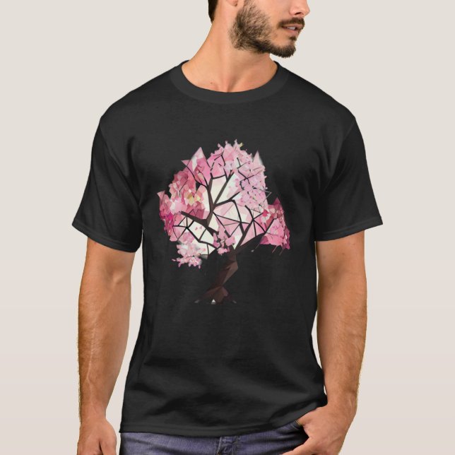 Camiseta Experience the Magic of Cherry Blossoms Tree Geome (Anverso)