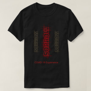Camiseta Experiencia COVID-19, Personalizable rojo de virus