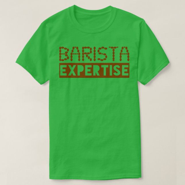 Camiseta Experiencia de Barista (Diseño del anverso)