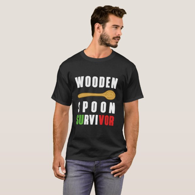 Camiseta Experiencia de madera divertida del italiano del (Anverso completo)