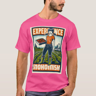 Camiseta Experiencia Snohomish Washington Vintage Travel Po