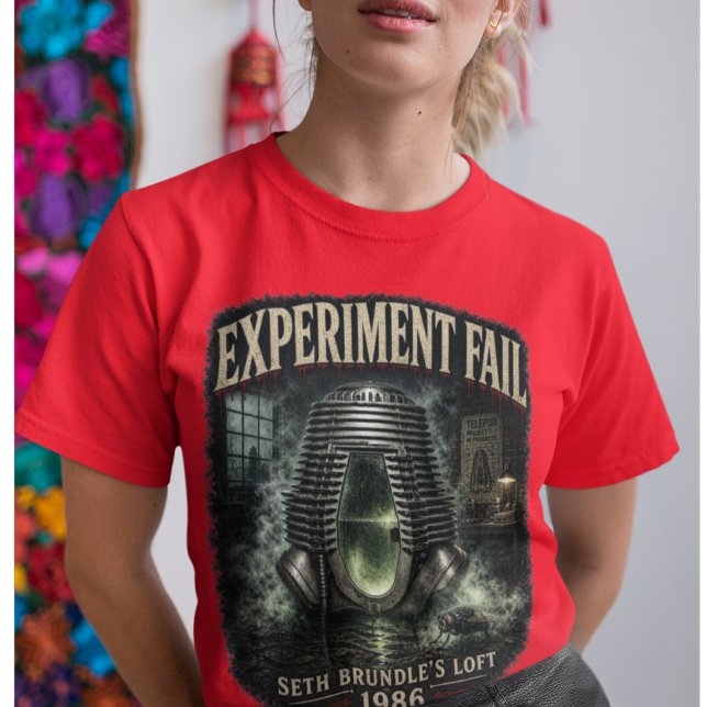 Camiseta Experiment Fail Women's Dark se traduce como Exper (He forgot to check for passengers.)