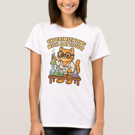 Camiseta Experimentando con Cattitude - Lab Cat T-Shirt
