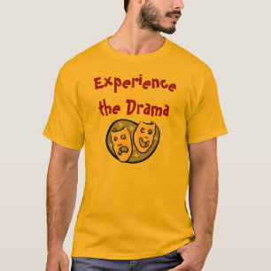 Camiseta Experimente el drama con KBP encendido detrás