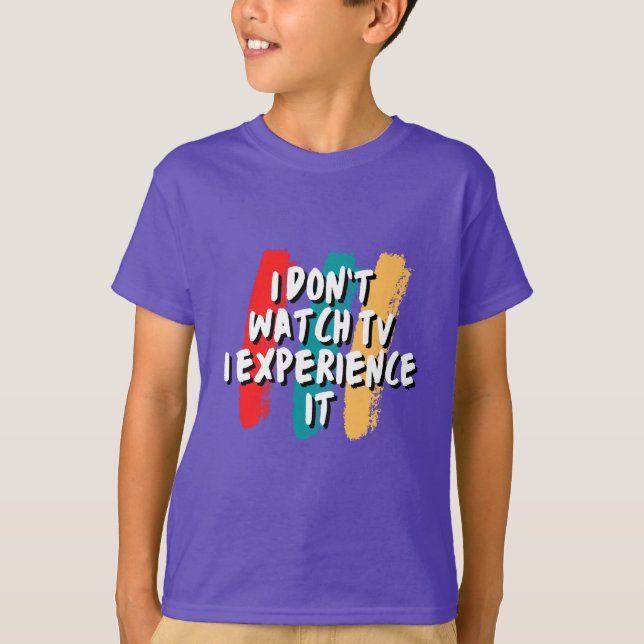 Camiseta Experimente: El último té de un entusiasta televis (Anverso)