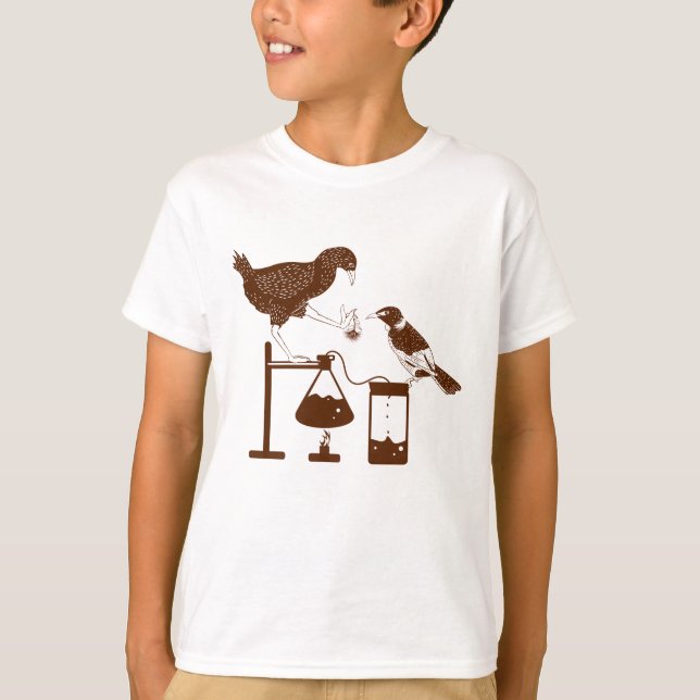 Camiseta Experimento científico de aves de Nueva Zelanda (Anverso)