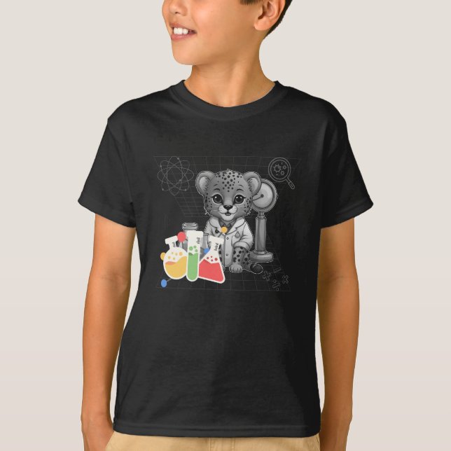 Camiseta Experimento Científico de Chetah (Anverso)