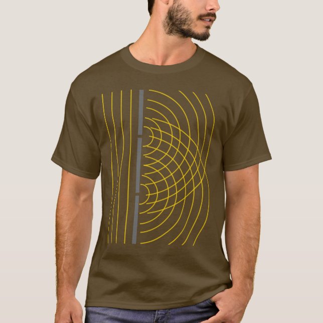 Camiseta Experimento de la ciencia de la partícula de la (Anverso)