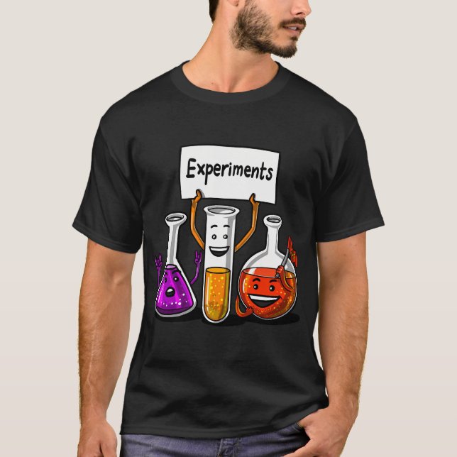 Camiseta Experimentos de Química (Anverso)