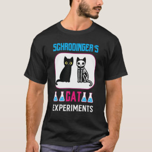 Camiseta Experimentos del gato de Schrödinger de ciencia