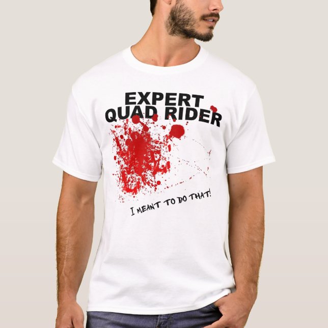Camiseta experta divertidísima Quad ATV (Anverso)