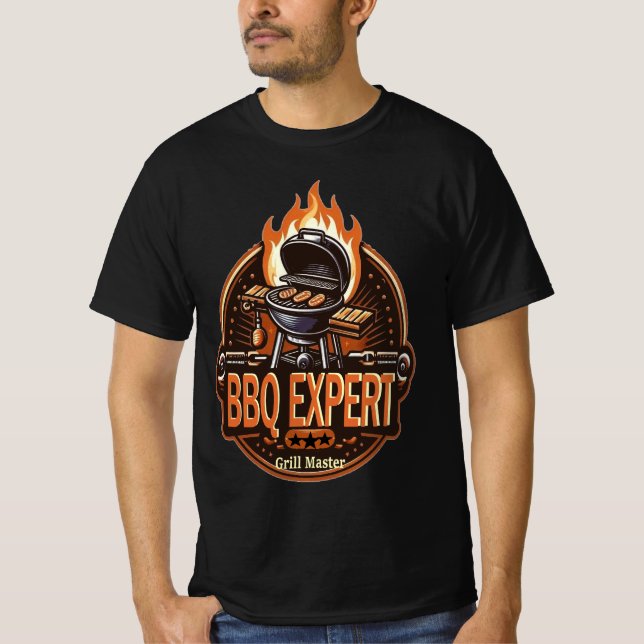 Camiseta experta en barbacoa (Anverso)
