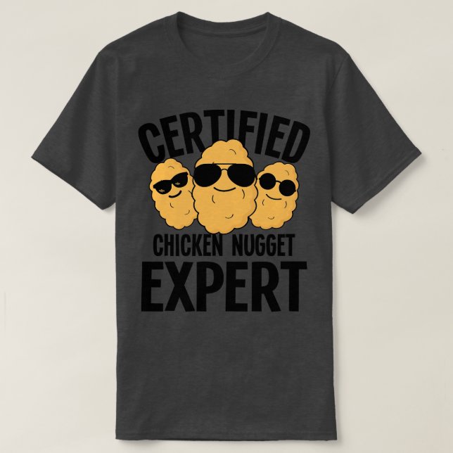 Camiseta Experto certificado en el nugget de pollo (Diseño del anverso)