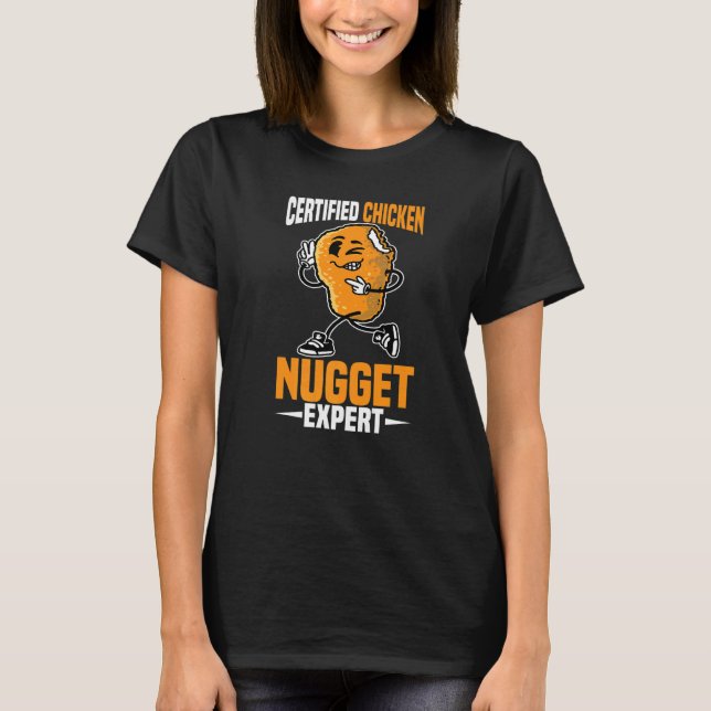 Camiseta Experto certificado en el nugget de pollo (Anverso)