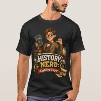 Camiseta Experto Certificado en Historia Friki Academia Osc