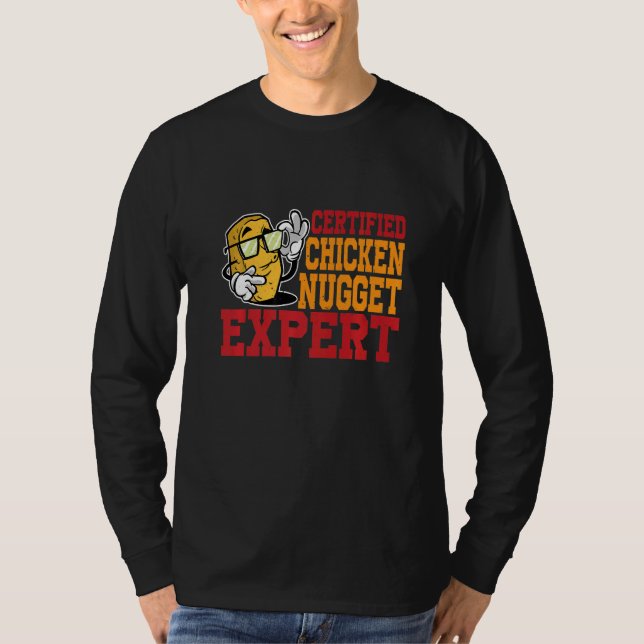 Camiseta Experto Certificado en Nuggets de Pollo (Anverso)
