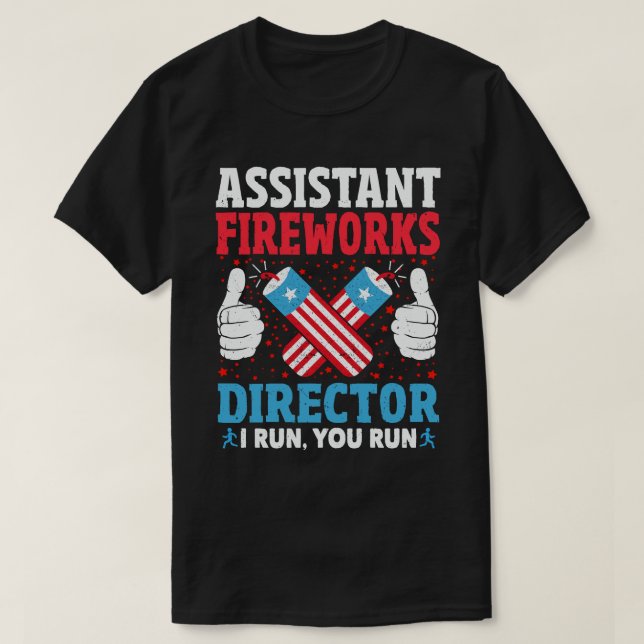 Camiseta Experto de ayuda en fuegos artificiales que te dir (Diseño del anverso)