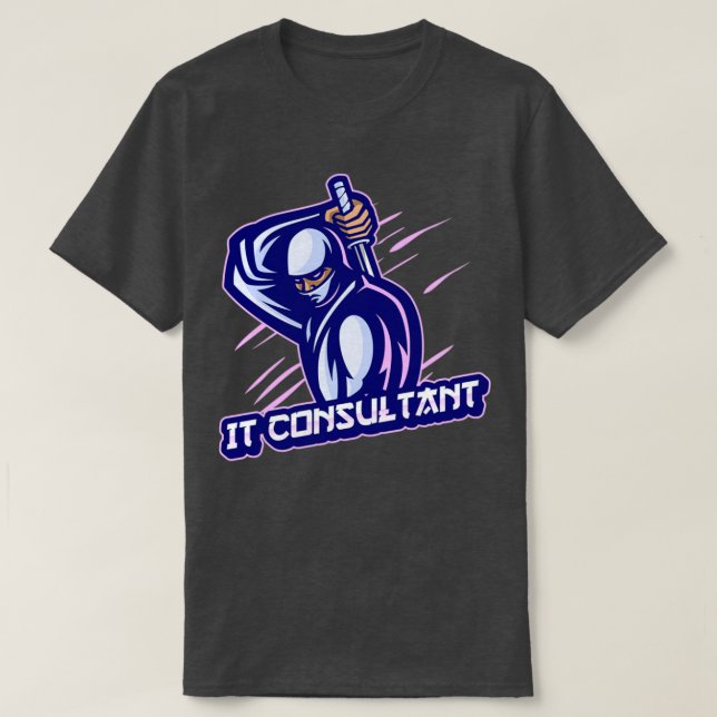 Camiseta Experto de consultor de TI (Diseño del anverso)