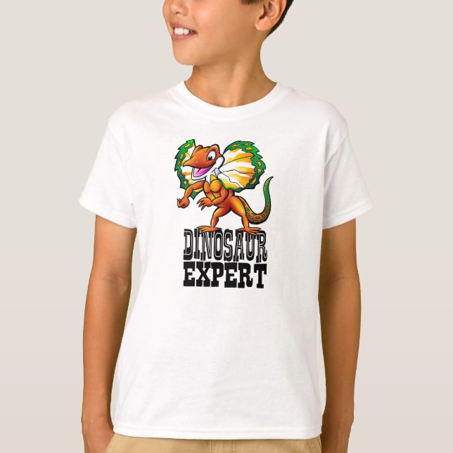 Camiseta Experto de Dino del Dilophosaurus (Anverso)