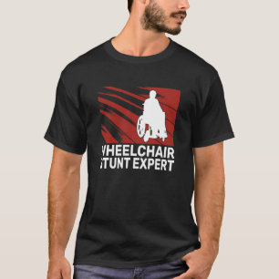 Camiseta Experto en acrobacias en silla de ruedas hombres p