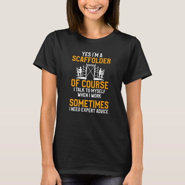 Camiseta Experto en andamios Constructor de andamios Andami (Anverso)