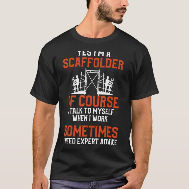 Camiseta Experto en andamios Constructor de andamios Andami (Anverso)