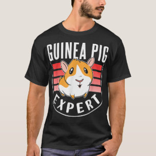 Camiseta Experto en cerdo guineano Mascota animal amante de