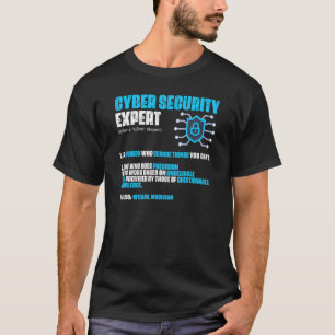 Camiseta Experto en ciberseguridad de programador de comput