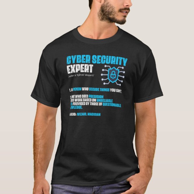 Camiseta Experto en ciberseguridad de programador de comput (Anverso)
