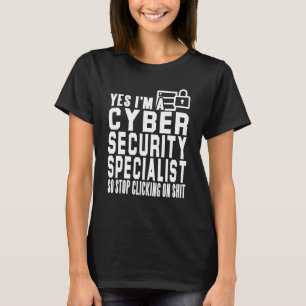Camiseta Experto en ciberseguridad masculina para el Gorra 