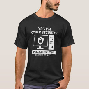Camiseta Experto en ciberseguridad para diseños de hackers