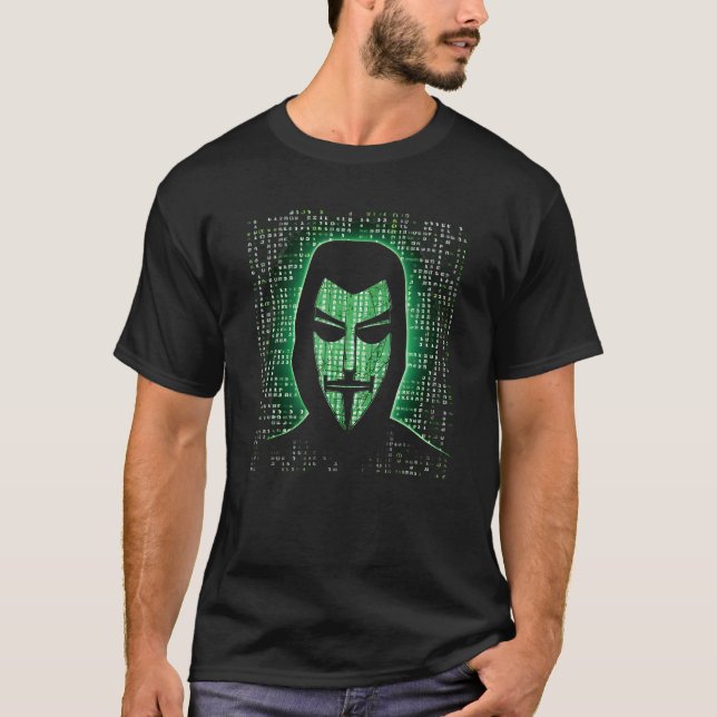 Camiseta Experto en ciberseguridad para hackers Gorras blan (Anverso)