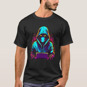 Camiseta Experto en ciberseguridad para hackers Gorras blan