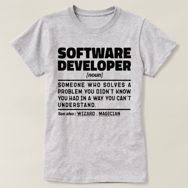 Camiseta Experto en codificación de definición moderna de d (Diseño del anverso)