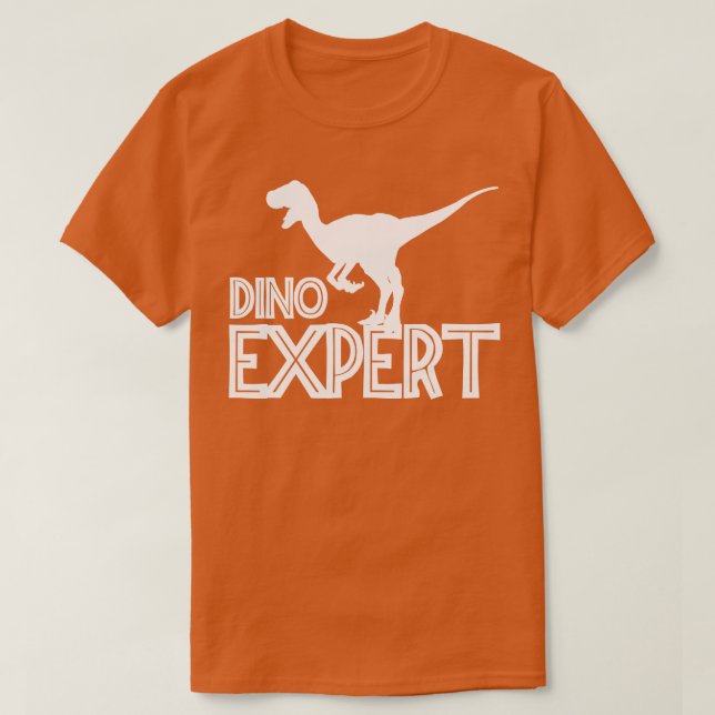 Camiseta Experto en Dino para el amante de los dinosaurios (Diseño del anverso)