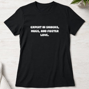 Camiseta Experto en Diseño de Snacks, Abrazos y Amor de Aco