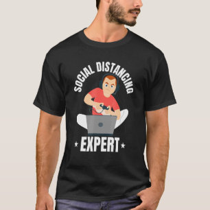 Camiseta Experto en distanciamiento social - Control de vid