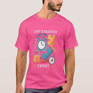 Camiseta Experto en estrategia de salida Juego de escape Sa