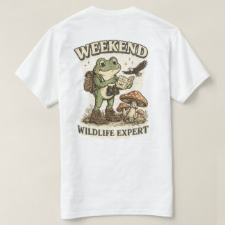 Camiseta Experto en fauna de fin de semana Rana vintage lin