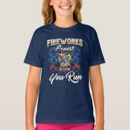 Camiseta Experto en fuegos artificiales si corro humor 4 de