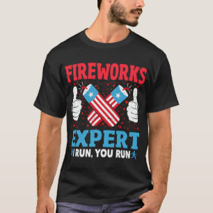 Camiseta Experto En Fuegos Artificiales Te Ejecuto Graciosa